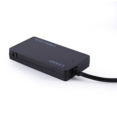 Hub USB 3 0 con 4 puertos LESHP USB 3 0 con LEDs de notificaciones Alta Velocidad Compatible con las Sistemas de Windows 8 7 XP Vista Mac OS LINUX negro reviews Hub USB 3 0 con 4 puertos LESHP USB 3 0 con LEDs de notificaciones Alta Velocidad Compatible con las Sistemas de Windows 8 7 XP Vista Mac OS LINUX negro