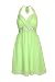 Produktbild ROBLORA-Kleid-formale Abend-Cocktail Brautjungfer Brautkleid Schulter kurz grün Vert XL Eliza01