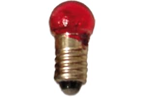 FADEDA 5X Ersatzbirnen E5 rot/Höhe:2 cm/handbemalt/detailgetreue Krippen Figuren - Weihnachten Tisch Dekoration Krippe Zubehör