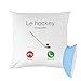 Produktbild Mygoodprice Kissen Hockey m'appel, Bedruckt, 40 x 40 cm, zweifarbig Himbeere