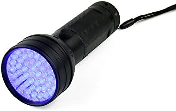 UV Ultra Violet Blacklight Black Light Flashlight Pet Urine Stain Detector Scorpion Detector Hunter Finder (51 LED)