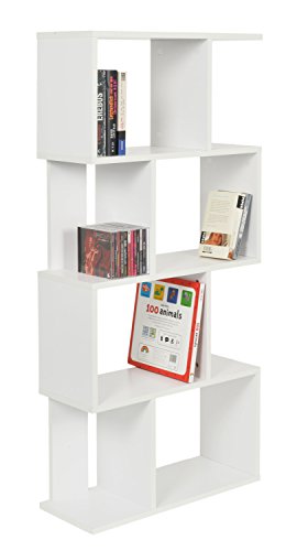 ts-ideen Design Regal Hochregal Standregal Bücherregal CD-Regal
