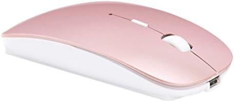 Szyee Bluetooth Mouse Wireless Mouse Mobile Mouse Optical Mouse Charging Mouse Applies for PC Computer Notebook Computer Android Tablet Vomputer Intelligent Equipment (Rose Gold)