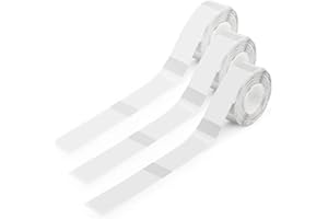 MARKLIFE Thermodrucker Etikett Set Thermoetiketten Klebeetiketten Aufkleber Papierverwendung, Selbstklebendes Thermopapier zum Drucken von Bluetooth Beschriftungsgerät, 14 x 40 mm, 3 Rollen