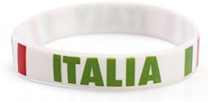 50 x MIXED COUNTRIES - World Cup / Football / Olympics Silicone Wristbands