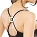 Nestling® Pack of 8 Women's Smart Perfect Bra Strap Away Hide Racer Back Clips Round Shape, Multi Colors