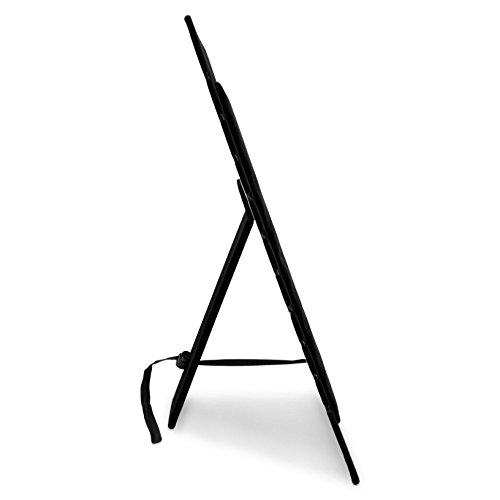 VENKON – Kettenständer für 10 Halsketten Organizer für Schmuck Aufbewahrung & Präsentation – Samt Schwarz – 35 x 23 cm - 6