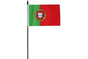 FlagSuperstore Portugal Small Hand Waving Flag 6" x 4" Inch
