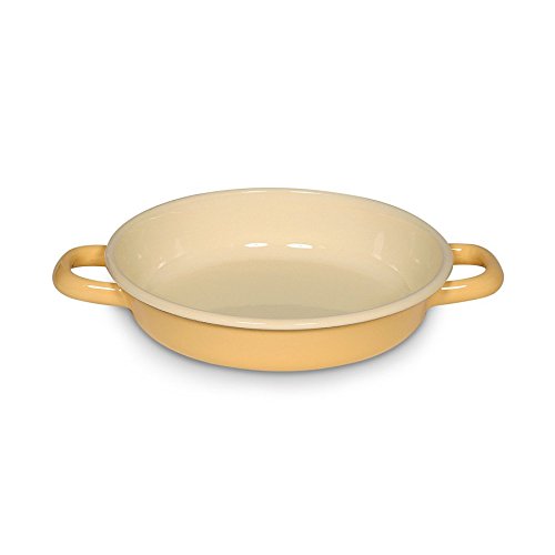 Riess - Eierpfanne, Pfanne, kleine Pfanne - Emaille - Ø: 18 cm - Goldgelb