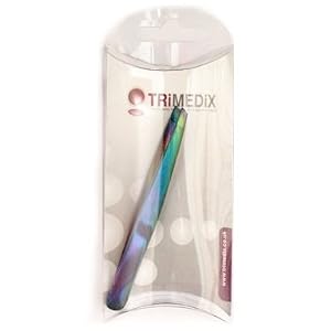 TRiMEDiX Professional Titanium Slant Tip Eyebrow Tweezers - Image 4