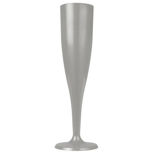 6 Sektgläser Champagner 0,1l silber