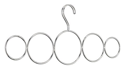 InterDesign 06720EU Classico Schalhalter mit 5 Schlaufen zum Hängen über die Kleiderstange, durchsichtig