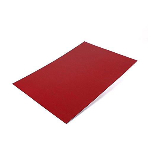 5 x Farbige Magnetfolie DIN A4 Format zum Beschriften und Zuschneiden, Farbe: rot