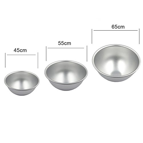IZOKEE Bath Bomb Molds DIY Seifenform Seifengießen Gießformen Badebomben Metall Badebombe formen mit 3 Größen 6 Sets 12 Stücke für Handwerk - 5