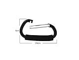Kinderwagan-Hanken – 2pcs Strong Buggy Karabinerhaken Mummy Clip Pram Buggy Einkaufstasche Halter – 14cm - 3