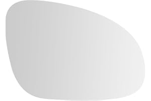 SENZEAL Vetro dello Specchietto Lato Passeggero Destro Riscaldato con Piastra Portante per VW Golf 5 MK5 2003-2009 Passat B6 2005-2011 Jetta 5 MK5 2005-2010 (Destro)