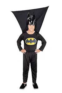 Smuktar garments Bat Man Costume for Kids (4 to 5 Years) Black