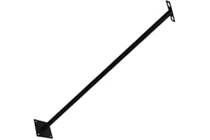 FACTORLED Supporto a Parete per Faretti LED da Esterno, Braccio di Fissaggio per Riflettori o Proiettori LED, 100cm, realizzato in acciaio, ideale per illuminare facciate, insegne o capannoni industriali (100CM