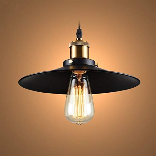 Chandelier de grenier de restaurant de lustre vintage E27 LED lustre industriel de couverture de la casserole (Size : Diameter 36cm)