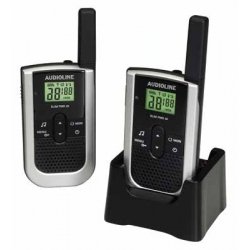 Preisvergleich Produktbild Audioline SLIM-PMR 30 Sprechfunkgerät in modernem Flachdesign (nur 14mm flach!)