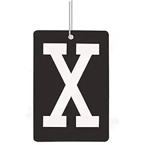 Riderscart X Hanging Car Air Freshener Suitable for all cars,home,offices Assorted Color (Pack of 1)