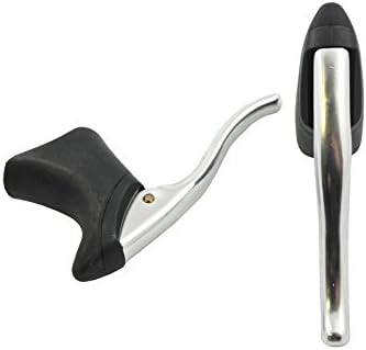 RACING BIKE AERO BLACK HOODED ALLOY RACE BRAKE LEVERS FOR DROP HANDLEBARS SUIT FIXIE's