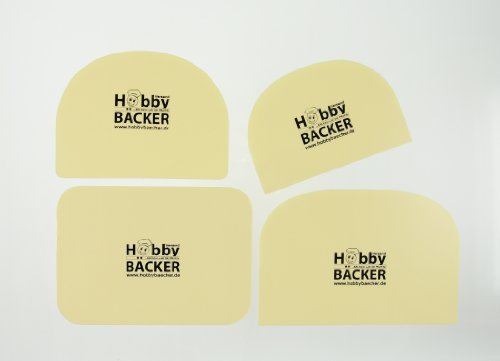 Schaber-Set für Teige, Cremes und Massen - 4-teilig