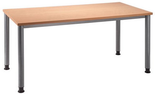 Schreibtisch HILO 160 x 80 Buche / Alu Schreibtisch HILO 160 x 80 Buche / Alu