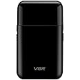 VGR Premium Cordless Rechargeable Professional Electric Ultra Thin Shaver Wet/Dry Razor for Face Care Beard Trimmer with USB Travel Shaver, Electric Razor, Electric Shaver - V-390 BLACK