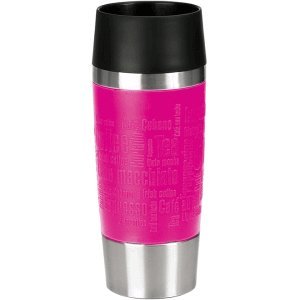 Preisvergleich Produktbild Emsa Isolierbecher Travel Mug 0,36l himbeer / silber
