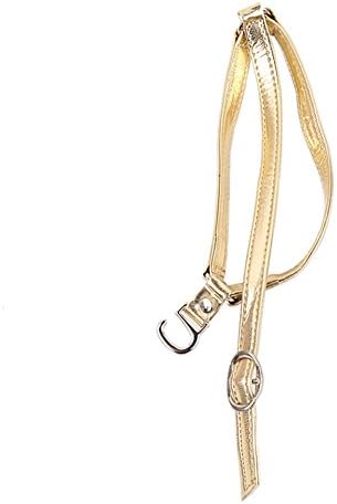 HGF Detachable Shoe Straps - To Hold Loose High Heeled Shoes, Wedges and Flats (Golden)