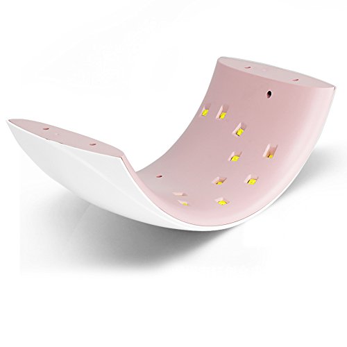 KYG Nagellacktrockner UV-Nagellampe 24W 15 LEDs Lichthärtegerät Infrarot Sensor Lichthärtungsgerät für Shellac, Gelnagellack mit Timer Rosa - 3