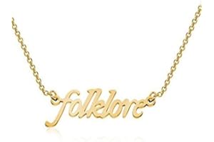 South Coast Jewellery TS Swiftie Stainless Steel Gold Necklace with chain Accessory Merch