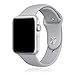 Produktbild DAM. DMAB0057C04 Silikonarmband für Apple Watch 38 mm/40 mm Größe L/XL. Metall-Brosche, 7 Positionen. Kompatibel mit den Serien 1, 2, 3, und 4. Grau