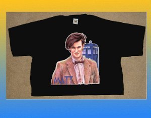 MATT SMITH BLACK COTTON SHORT SLEEVE T SHIRT SIZE LARGE