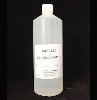 PURE DISTILLED 1 LITRE (1000mL) in HDPE Bottle w/ Screw Top Cap