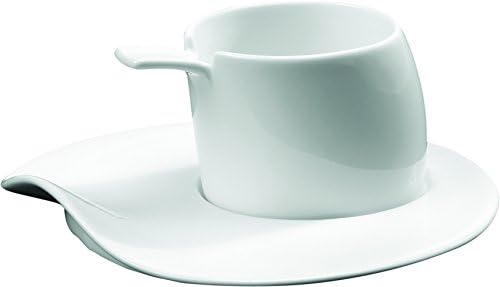 Deagourmet 170, Field Set of 2 Cups and 2 Saucers in Porcelain White