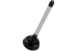poundsaver Small Plunger Pump Liquid Plumber Clog Remover Cleaner Unclogger Tool for Toilet, Kitchen Sink Drain, Bathroom Shower Tub, Small and Powerful, Commercial Style, Plumbers Plunger