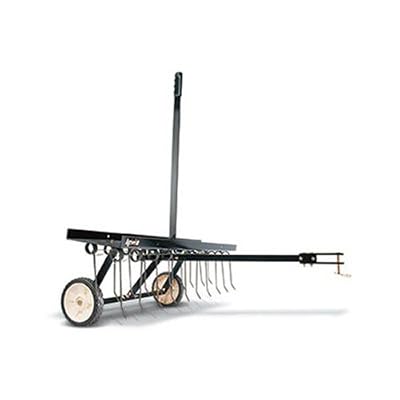 Agri-Fab AG45-0294 Démousseur tracté avec dents ressorts Noir Largeur de travail 102 cm