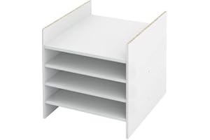 ‎INWONA Kallax Einsatz mit 4 Böden (einzeln herausnehmbar, höhenverstellbar) / Regaleinsatz Zwischenfach Fachboden Fachteiler Extra Fach