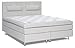 Produktbild Boxspringbett SIMILAN, Box: Bonell - Federkern, Matratze: Taschen - Federkern, Top Matress: Schaumstoff - Liegefläche: 120 x 200 cm - Farbe: Weiß