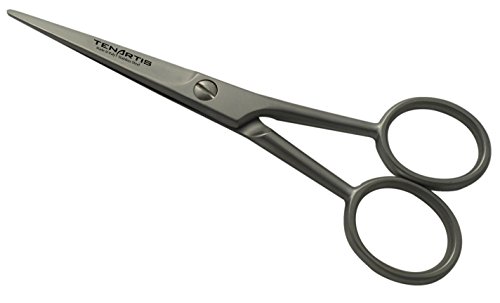 Tenartis 175 - 5" Stainless Steel Beard, Moustache & Hair Scissors - Made in Italy