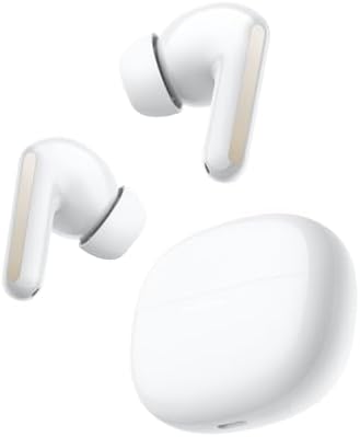 XIAOMI Redmi Buds 8 Auricolari Bluetooth True Wireless, Cancellazione Attiva del Rumore 50dB/4kHz, 3 Microfoni AI, Driver Dinamico da 11 mm, Hi-Res Audio, Fino a 11h + 44h di Autonomia, IP54, Bianco