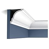Farbe: Weiß, vorgrundiert Zierleiste Profilleiste Orac Decor CX106 AXXENT Stuck Profil Eckleiste Wand Leiste Decken Leiste  2 Meter