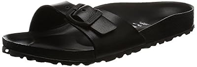 Birkenstock Madrid, Mules femme, Noir, 38 EU (5 UK) (étroit)