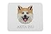 Produktbild Akita Inu, Eine Computer-Maus-Pad mit Einem Bild von Einem Hund, geometrisch