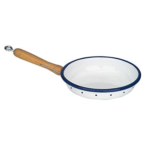 Preisvergleich Produktbild Glückskäfer 530224 Email-Pfanne mit Holzgriff, 12 cm