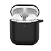 Produktbild Wanshop Kopfhörer Tasche für In Ear Ohrhörer für Apple AirPods Silikon Hülle Soft Case für Schutzhüllen-Silikonhülle Schutz AirPods Aufladen Case (Schwarz)