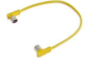 RockBoard Flat MIDI Cable 30cm YE | flaches 90 Grad Midi-Kabel gelb | NEU