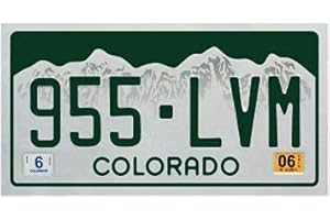 OPO 10 - USA car LICENSE PLATE - 30x15 cms metal replica: COLORADO (C08)